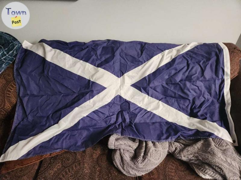 Photo of Wrinkly Scottish Flag