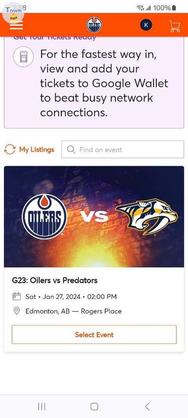 Photo of Edmonton Oiler tickets - 1