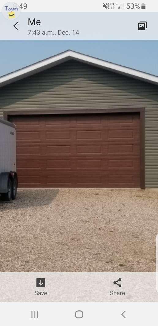 Photo of 16x9 steel craft garage door