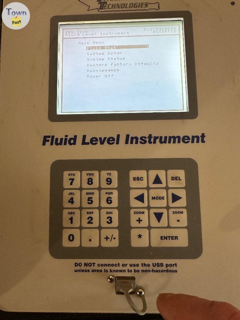 Photo of JAWS 2 fluid level instrument 