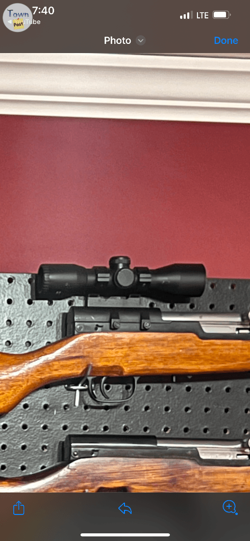 Photo of Sks scope mount dust cover and scope