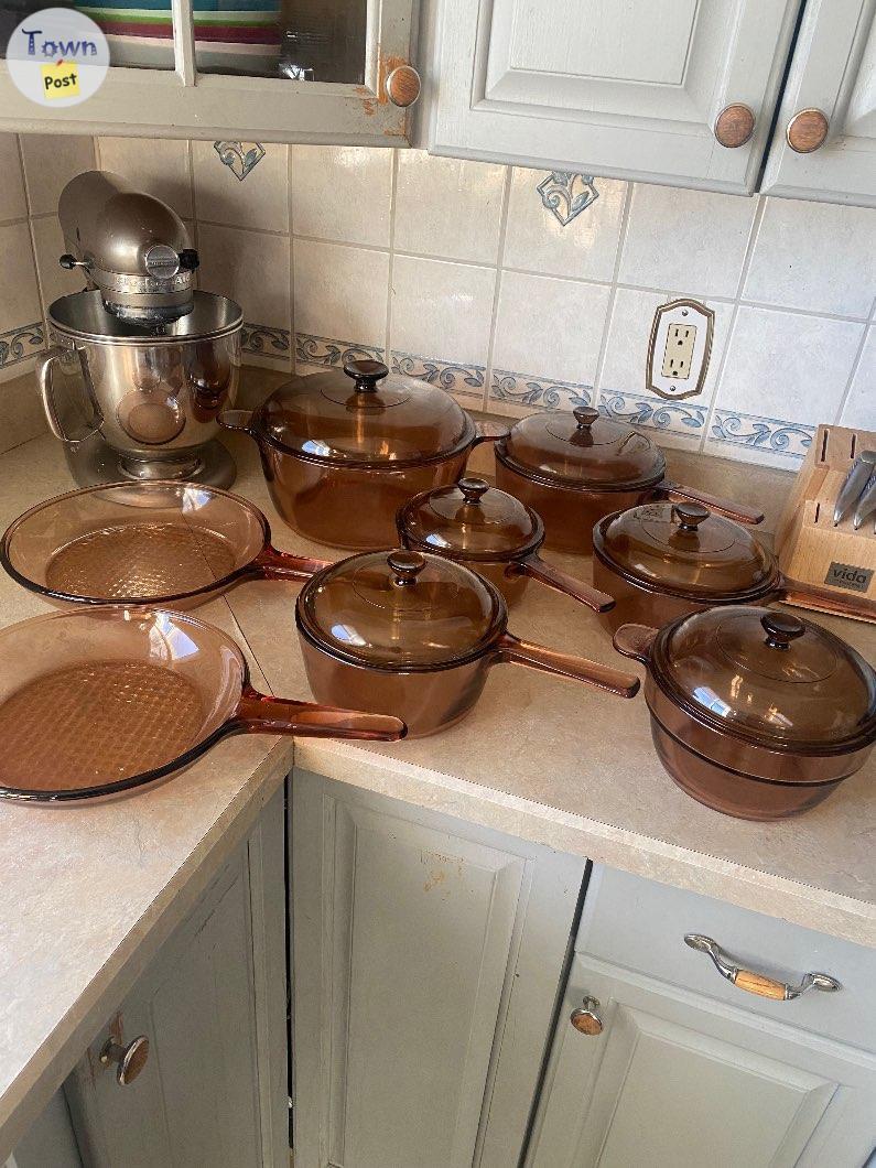 Photo of 14pc Visions cookware lot