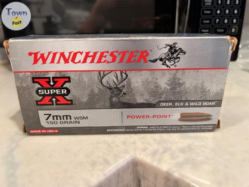 Photo of Winchester 7mm WSM 150gr ammunition