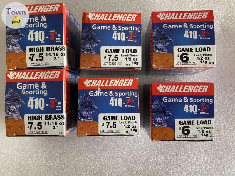 Photo of  Shotshell #4 #5 #6 #7.5 #8 #9 2.5" / 3" Will SHIP 410 GA ammo SHIP / Pickup