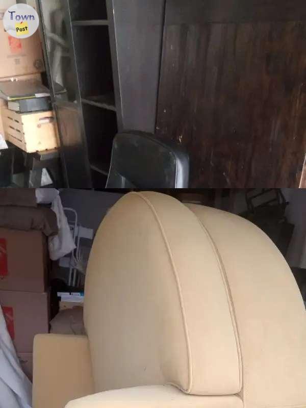 Photo of Yellow Round Easy Chair and Ottoman