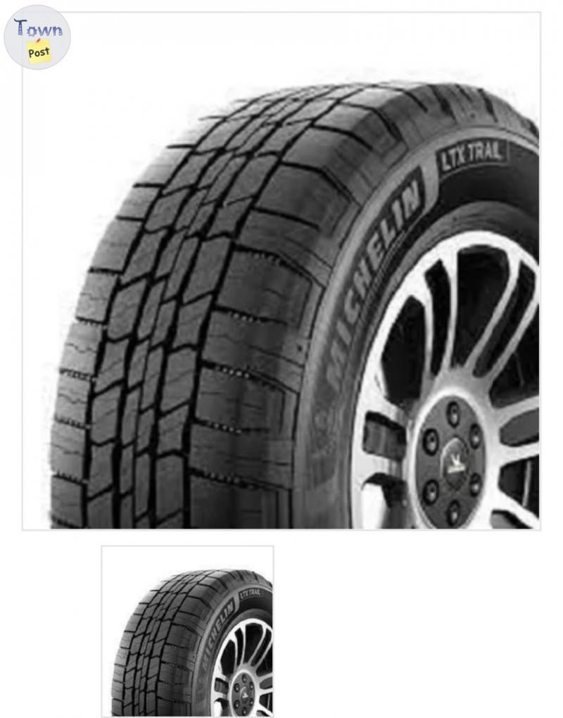 Photo of New, Michelin tires 265/ 70/R18.  LTX Trail Used only 75km  Set of 4 tires only, 