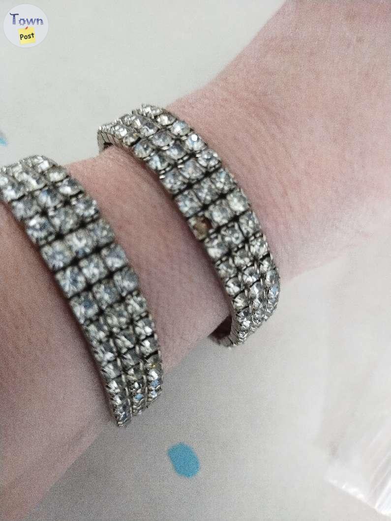 Photo of 2 rhinestone bracelets