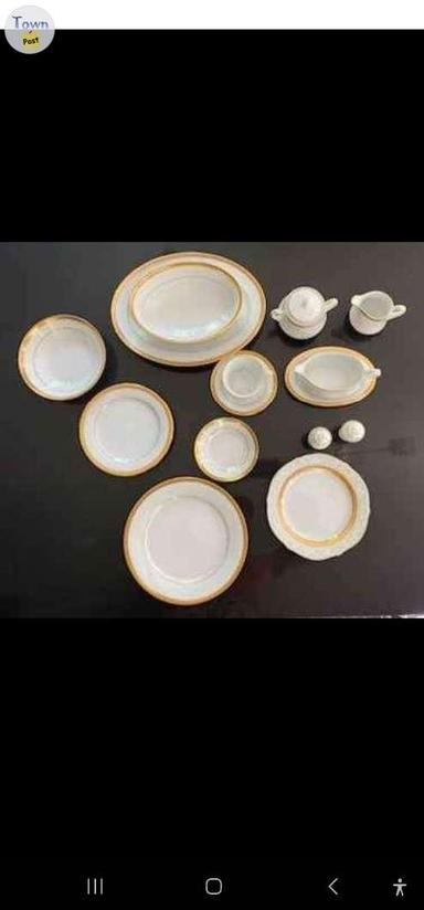 Photo of 1500 OBO Something to Cherish Perfect Mother's Day Gift Fine Bone China Contemporary “Noritake” -“Essex Gold” Dishes - 1