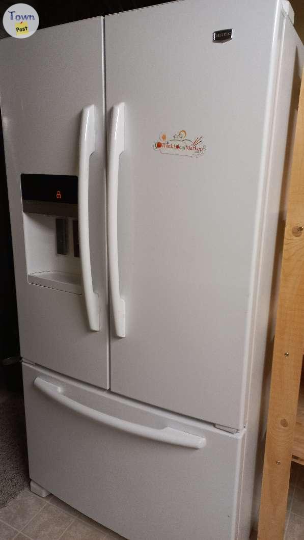 Photo of Maytag 2011 French Door Refrigerator and Freezer. Water and Ice Dispenser