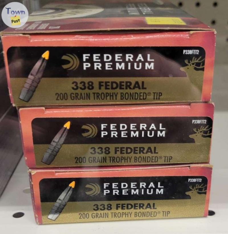 Photo of 338 Federal 200 grain trophy bonded tip