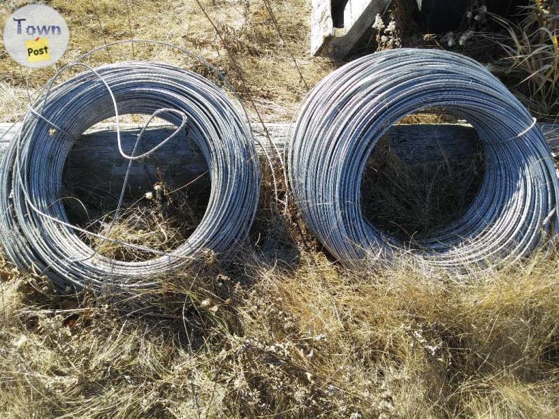 Photo of 2 rolls of 3/8" Aluminum wire with steel core wire - PRICE CHANGE!!