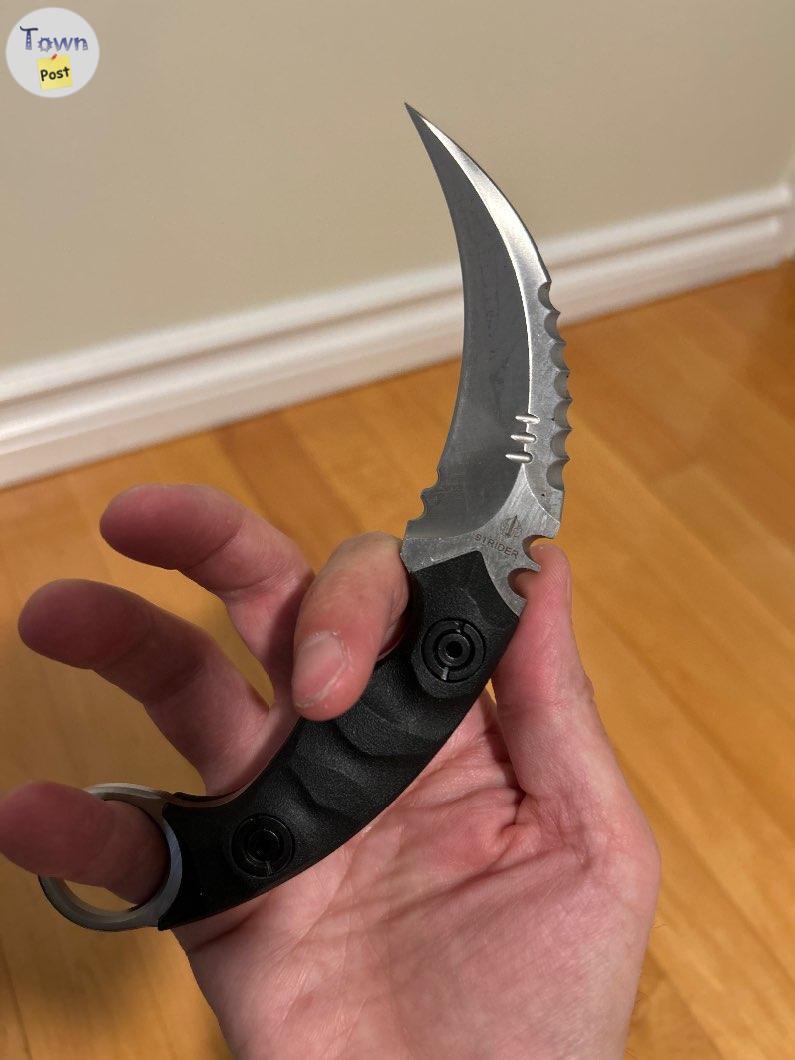 Photo of Aggressive Double Edged Karambit Knife with Kadex