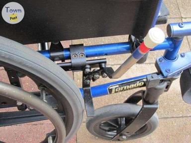 Photo of HIGH END BLUE INVACARE TORNADO WHEELCHAIR FOR SALE - 2