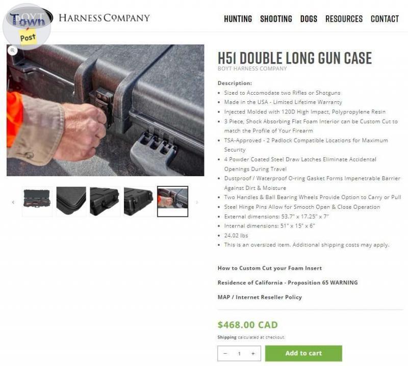 Photo of H51 double long rifle or shotgun case - New