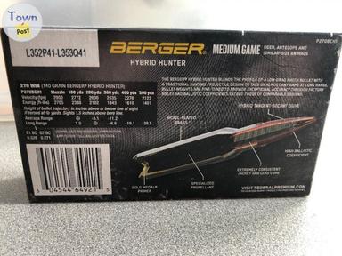 Photo of Federal Premium 270 Win, Berger Hybrid Hunter, 140gr Ammunition, 20rd box - 2