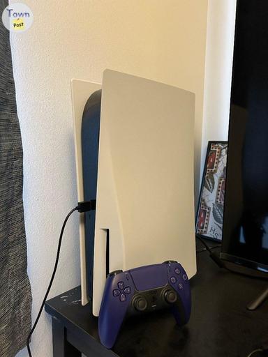 Photo of PS5 with Purple Controller and Headset - 1