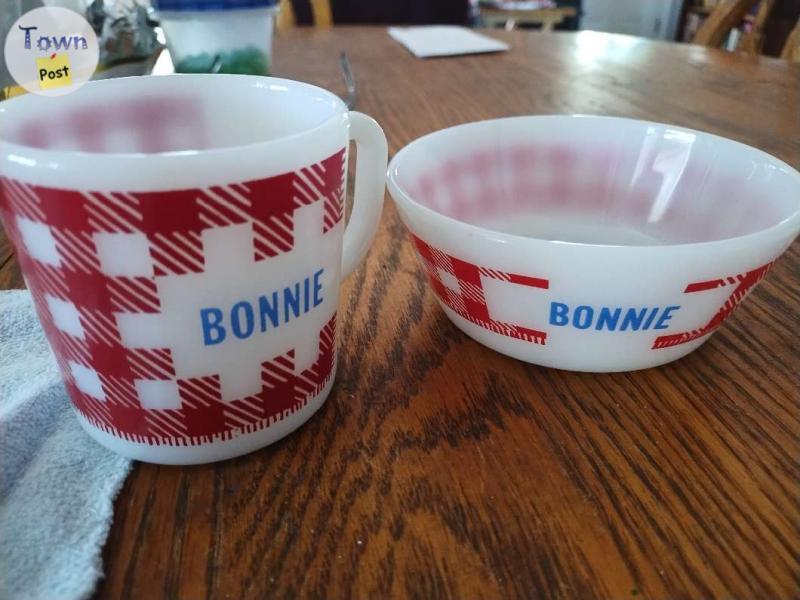 Photo of Vintage matching cup and bowl set