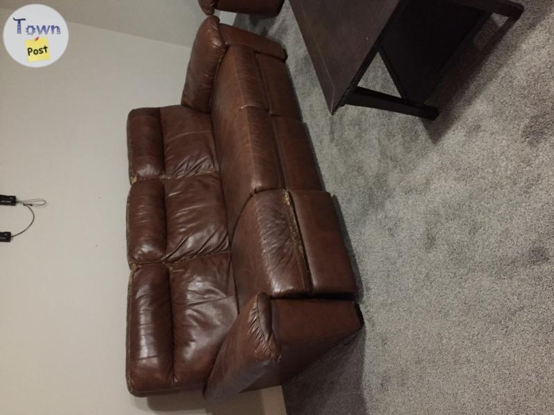 Photo of FREE 3 leather couches