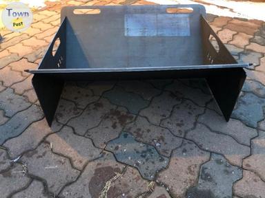 Photo of Solid Steel Fire Pit 32”x26”, self standing, portable, slides together, folds flat to less than 1” - 1