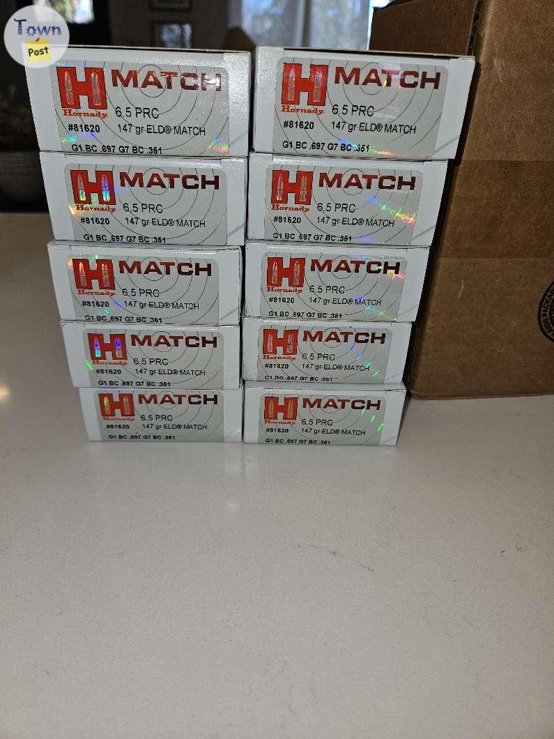 Photo of 6.5 PRC Hornady ELD Match Ammo