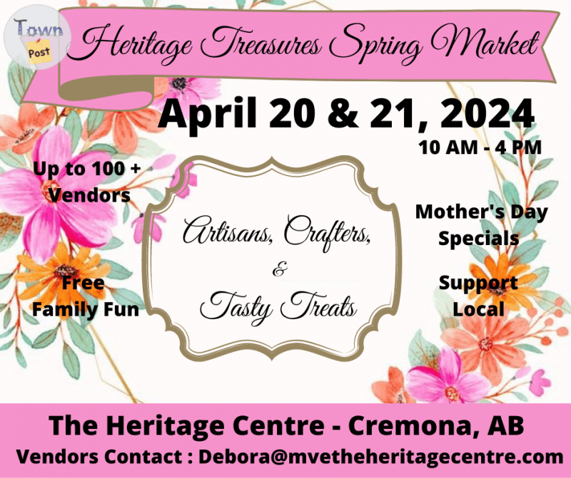 Photo of HERITAGE TREASURES SPRING MARKET APRIL 20-21 2024