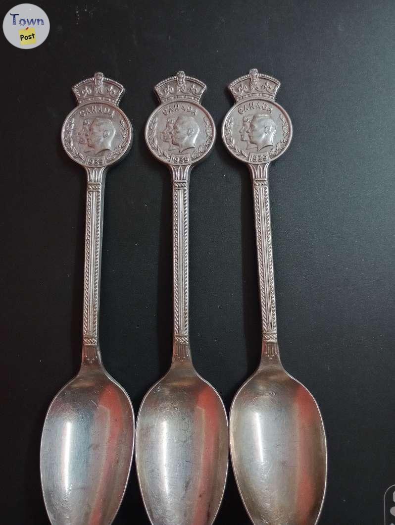 Photo of Vintage collectable possibly rare silver spoon set of three