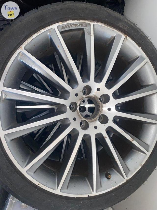 Photo of Mercedes Benz Rims AMG + Tires - 3/4 rims matching