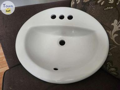 Photo of 2 New White Bathoom Vanity Sinks - 1