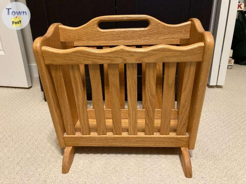 Photo of wood magazine rack