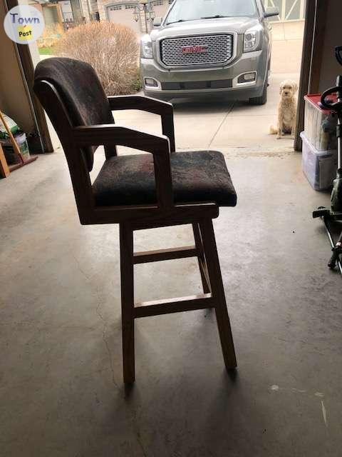 Photo of Kitchen Chairs (6) Bar Stool Height Swivelling