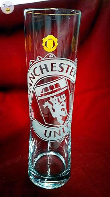 Photo of MANCHESTER UNITED PREMIER LEAGUE SOCCER FAN/BEER GLASS - 1