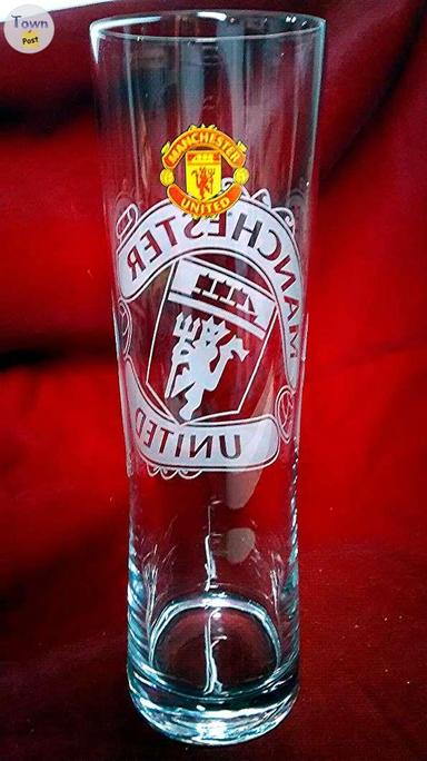 Photo of MANCHESTER UNITED PREMIER LEAGUE SOCCER FAN/BEER GLASS - 2