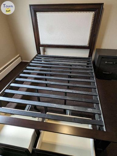 Photo of Queen bed frame &night stand   - 1