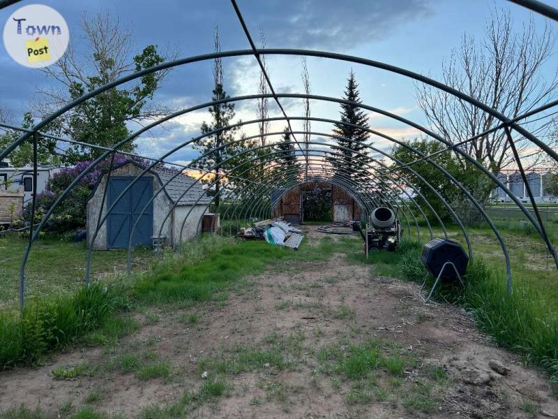 Photo of Large Commercial High Tunnel Greenhouse frame