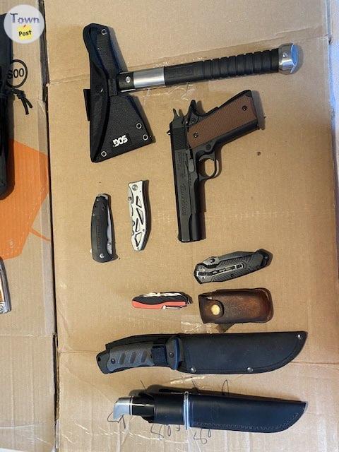 Photo of Air soft, pellet rifle and Various knives