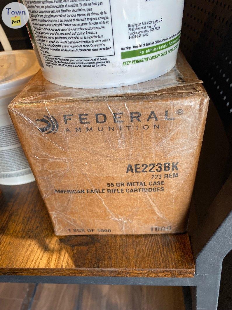 Photo of 1250 rounds of bulk 223 x 55gr. FMJ