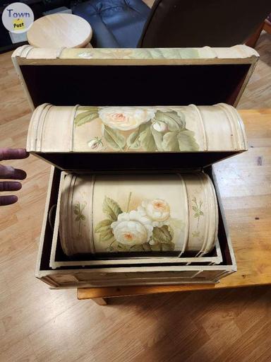 Photo of Three Unique Hand Paint Treasure Chest - 2