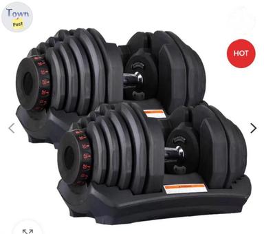 Photo of 90 lbs Adjustable Dumbbell set! Brand new in box - 1