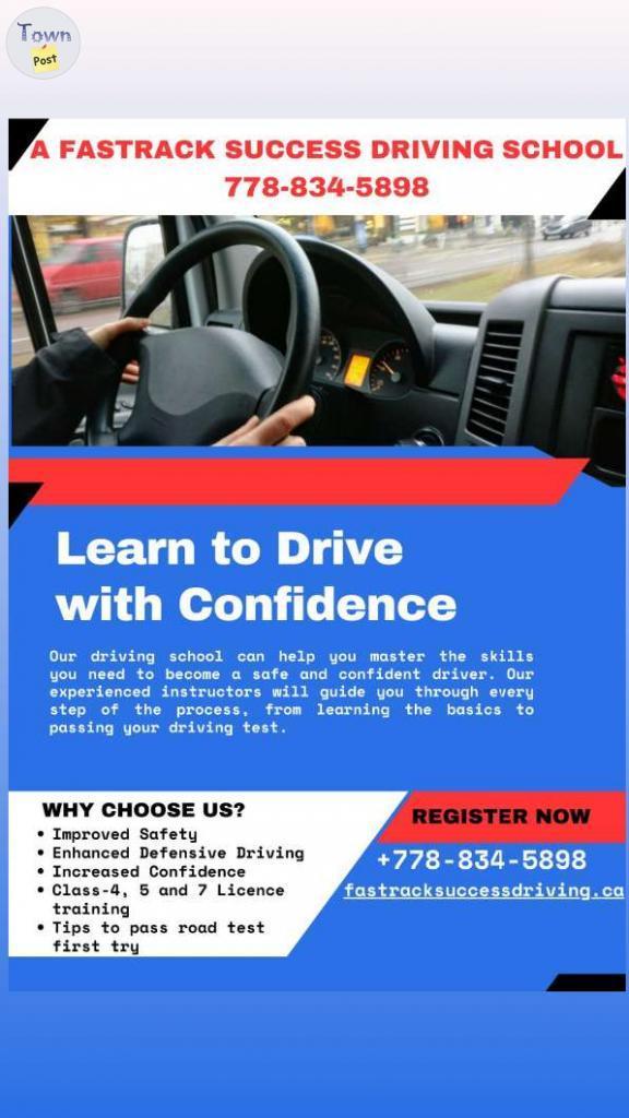 Photo of DRIVING LESSONS SURREY, LANGLEY,DELTA, PORTCOQUITLAM-BEST DRIVING SCHOOL-CAR FOR ROAD TEST