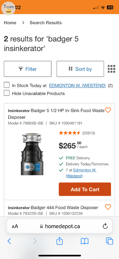 Photo of Badger 5 Sink Waste Disposer - 2