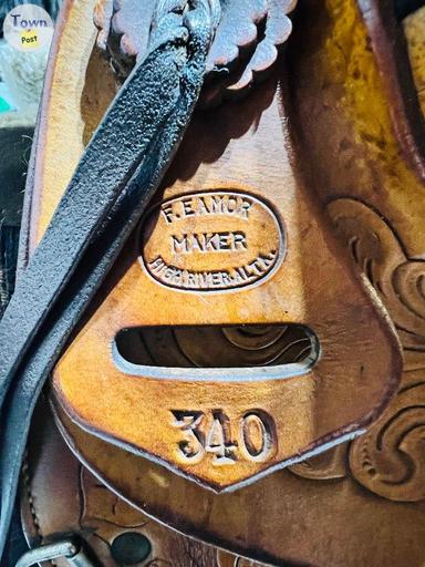 Photo of Original F. Eamor 15" Western Saddle - 2