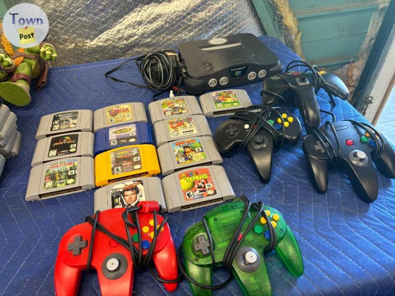 Photo of Vintage Nintendo 64 system and games 