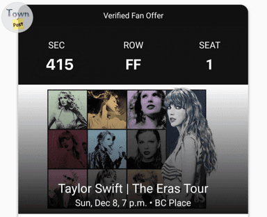 Photo of Taylor swift concert tickets - 1