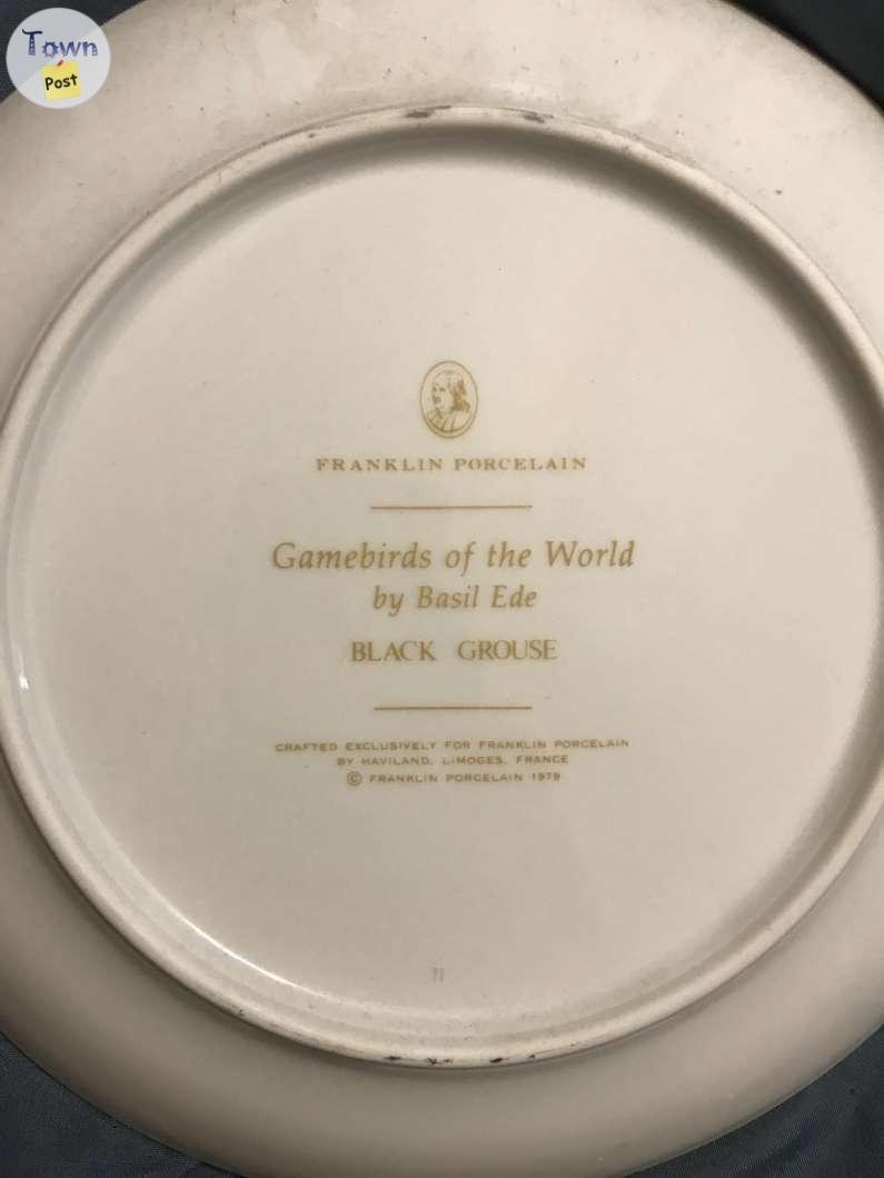 Photo of Franklin Porcelain Gamebirds of the World 10 Plate Set