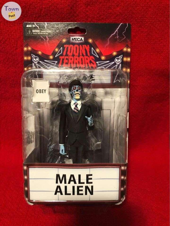 Photo of Neca Toony Terror Action figures Scott Howard, Male Alien, Ghouliana $35 each