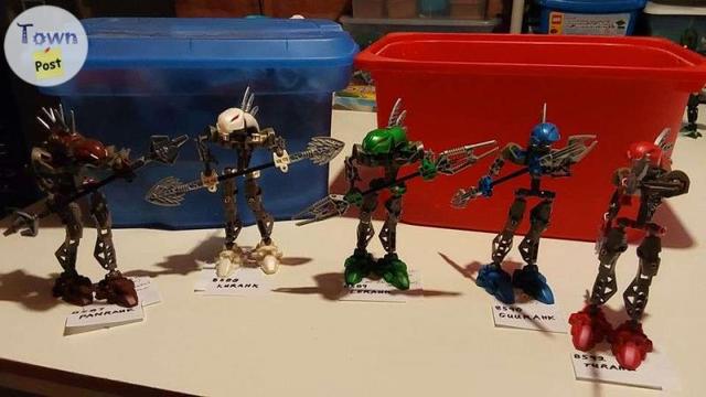 Photo of 5 Lego Bionicles, see ad for individual prices and photos, $80 for all