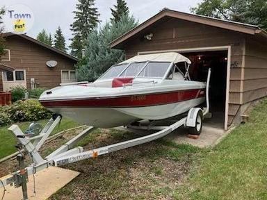 Photo of 1987 Fibretech 16 ft Boat 90 hp V4 Johnson w/Calkins Trailer - 1