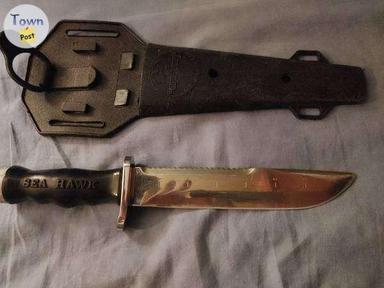 Photo of Sea Hawk vintage dive knife 7.75" blade - 1