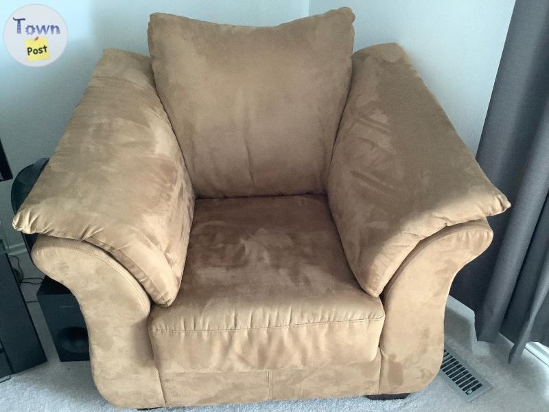 Photo of Micro suede lounge chair