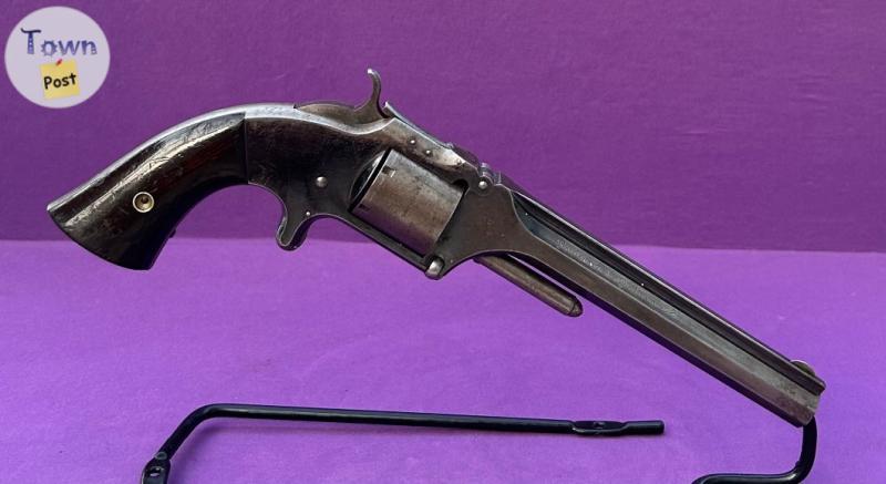 Photo of Excellent Condition Antique Claudin Brevete’ Retailer Marked Smith & Wesson Model No.2 Old Model Revolver